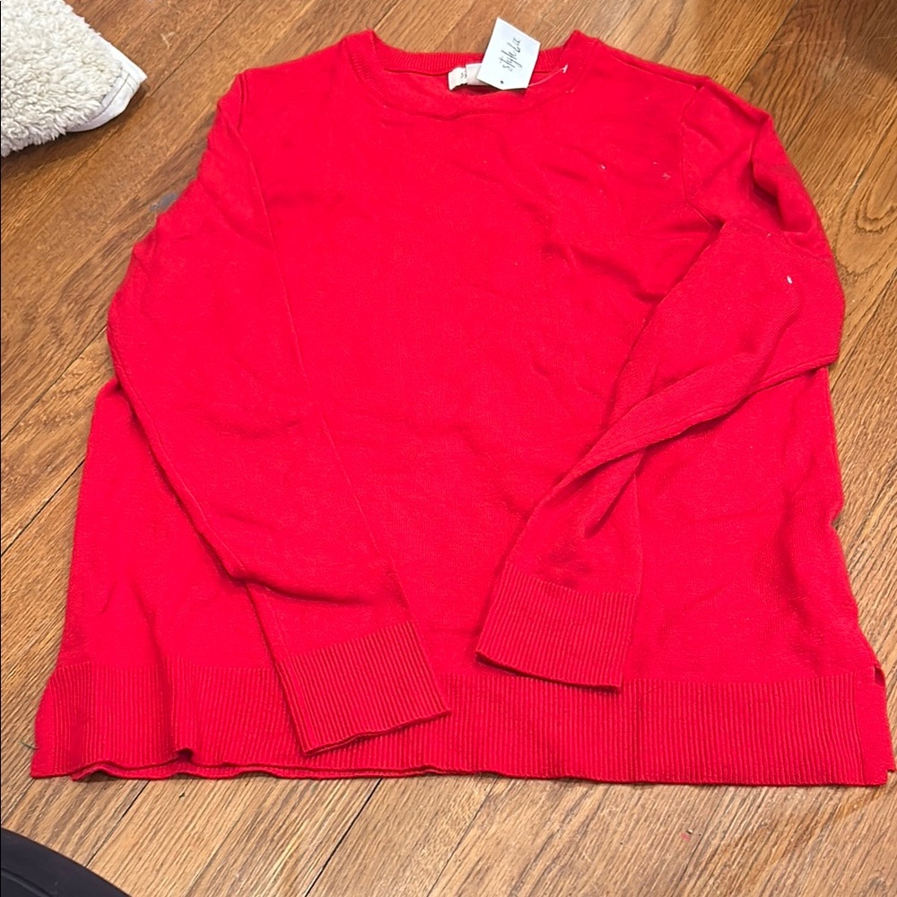 Red Crewneck Sweater
